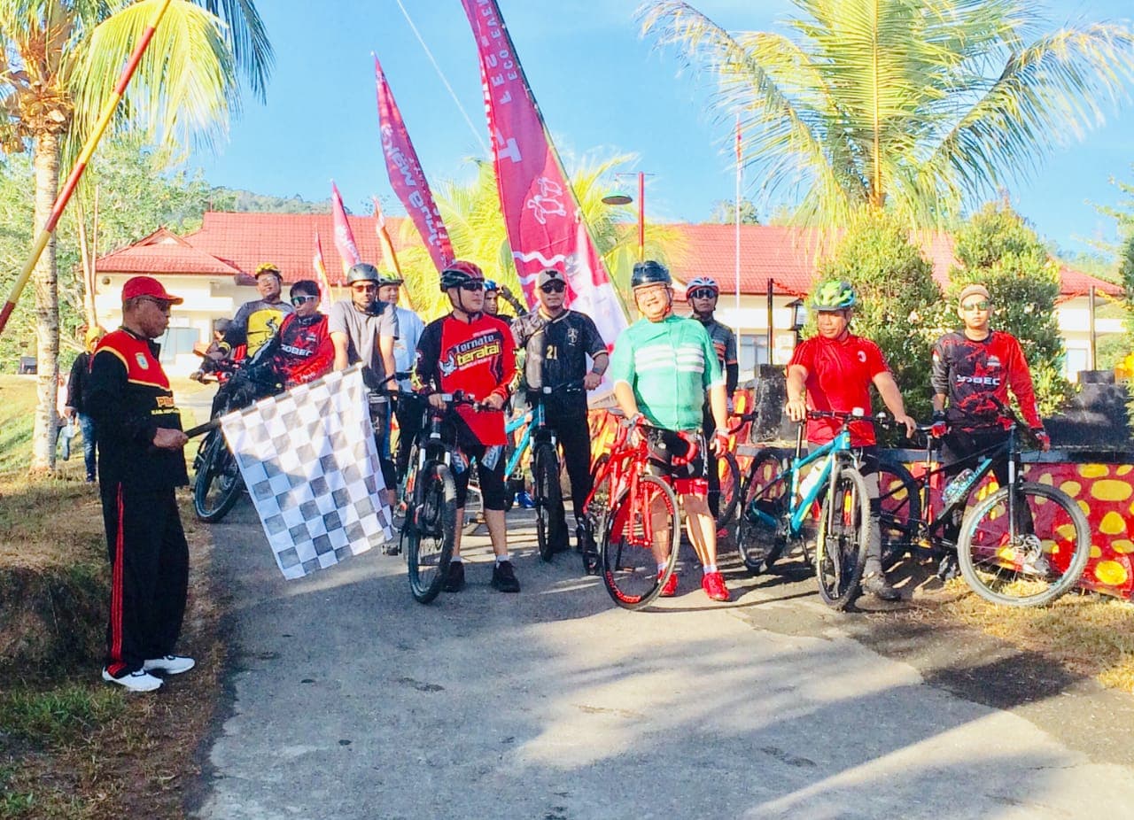 Lepas 23 Peserta Gowes FTW Tahun 2023, Wabup Kepsul: Trima Kasih Atas Partisipasi Dan Dukungannya