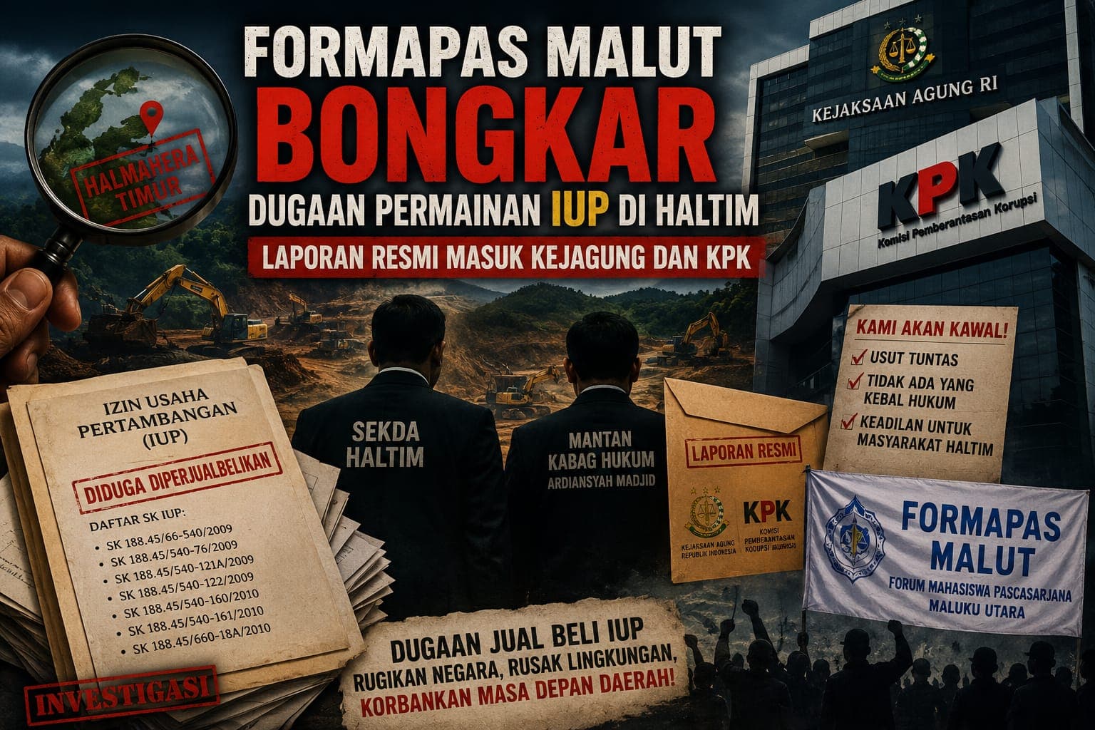 formapas-malut-bongkar-dugaan-permainan-iup-di-haltim-laporan-resmi-masuk-kejagung-dan-kpk